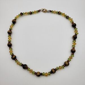Tiger's Eye Boho Beaded Necklace